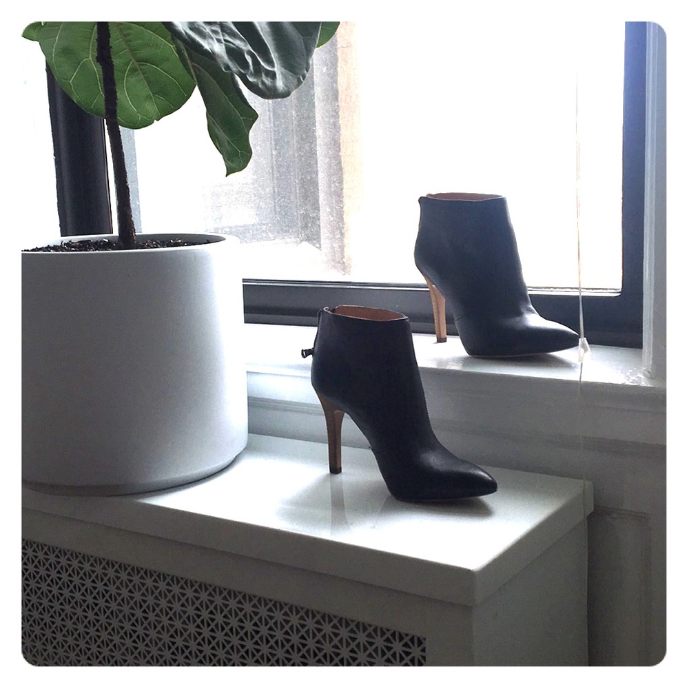 Heeled ankle booties